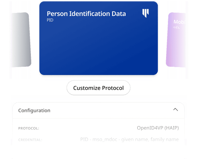Playground verify credentials screen